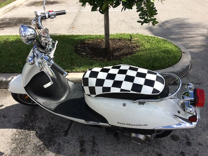 Sym Lance Cali Classic Seat Cover Checkers
