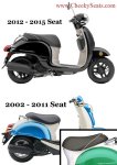(image for) Classic Black Honda Metropolitan CH50 Scooter Seat Cover