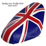 (image for) British Flag Union Jack Faux Leather Premium Buddy Seat Cover