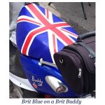 (image for) British Flag Union Jack Faux Leather Premium Buddy Seat Cover
