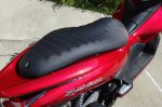 (image for) Honda PCX PADDED Scooter Seat Cover Black Faux Leather 2010-13