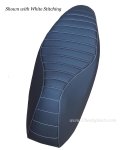(image for) Honda PCX PADDED Scooter Seat Cover Black Faux Leather 2010-13