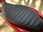 (image for) Honda PCX PADDED Scooter Seat Cover Black Faux Leather 2010-13
