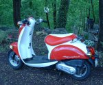 (image for) Honda Metropolitan CH50 Classic Retro 2 Tone Seat Covers 2002-11