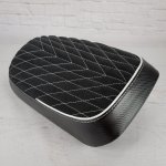 (image for) Honda Ruckus Chevron Diamond Alcantara® Suede Seat Cover Handmade