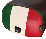 (image for) Distressed Whiskey Rear Italian Flag Genuine Stella Scooter Seat
