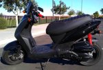 (image for) Kymco Agility 50-125 Padded Seat Cover Matte Black