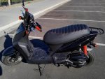 (image for) Kymco Agility 50-125 Padded Seat Cover Matte Black