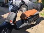 (image for) Kymco Like 50-200 Matte Saddle French Seams Handmade SEAT COVER