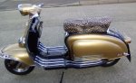 (image for) Vespa Lambretta Vintage Style Faux Fur Scooter Seat Cover