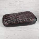 (image for) Maddog 150 SEAT COVER SATIN Black Double Diamond Handmade