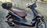(image for) Piaggio Fly 50/125/150 Whiskey French Seams Seat Cover 2005-2020