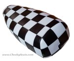 (image for) Genuine Stella Checkers SKA Black White Scooter Seat Cover