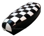 (image for) Genuine Stella Checkers SKA Black White Scooter Seat Cover Half