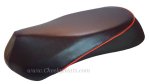 (image for) Sym Mio 50 150 Scooter Seat Cover Black with Red Piping