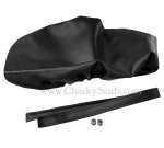 (image for) Classic Black Vespa ET 2/4 Scooter Seat Cover