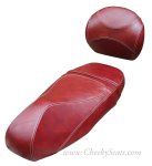 (image for) Vespa GT125 200 Oxblood French Seams Extreme Seat Cover