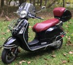 (image for) Vespa GT125 200 Oxblood French Seams Extreme Seat Cover