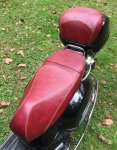 (image for) Vespa GT125 200 Oxblood French Seams Extreme Seat Cover