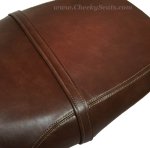 (image for) Vespa GT200 Distressed Whiskey with French Seams Seat Cover