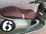 (image for) Vespa GTS Euro gel Sport Seat Cover Sei Giorni Whiskey Brown
