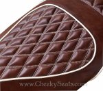 (image for) Double Diamond Vespa GTS 250 300 Whiskey Handmade Seat Cover
