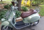 (image for) Vespa GTS Euro gel Sport Seat Cover Sei Giorni Whiskey Brown