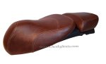 (image for) Vespa GTV Seat Cover Hand Tailored Whiskey Scooter Saddle Cover