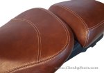 (image for) Vespa GTV Seat Cover Hand Tailored Whiskey Scooter Saddle Cover