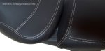 (image for) Vespa GTV Seat Cover Premium Hand Tailored Black Saddle Cover