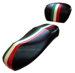 (image for) Italian Racing Stripe Vespa Scooter Seat Cover GTS 250 300