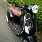 (image for) Vespa LX 50 150 Double Diamond Whiskey Brown Seat Cover Handmade