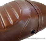 (image for) Vespa S Seat Cover Distressed Whiskey Padded Scooter Seat Cover