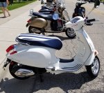 (image for) Vespa Sprint Primavera Yacht Club Seat Cover Stripes Handmade