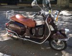 (image for) Vespa GTS EuroGel Sport SEAT COVER Sei Giorni Pub Chestnut Brown