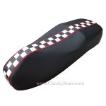 (image for) Checker Racing Stripe Vespa GTS 250 300 Seat Cover Handmade