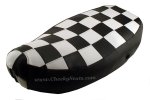 (image for) Checkers Black and White Mod Vespa LX 50 150 Seat Covers