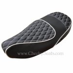(image for) Vespa LX 50 150 Double Diamond Black Seat Cover Handmade