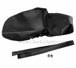 (image for) Vespa P125 P200 Scooter Seat Cover Original Style Black
