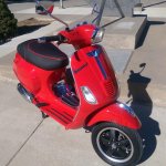 (image for) Vespa S Seat Cover Premium Matte Black Padded Scooter Seat Cover