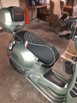 (image for) Vespa GTS EuroGel Sport Diamond SEAT COVER Sei Giorni Green