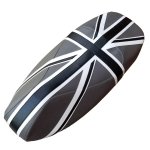 (image for) Union Jack Black & Gray Vespa GTS Seat Saddle Cover British Flag
