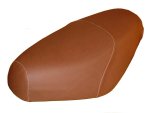 (image for) Cinnamon Brown Faux Leather Premium Buddy Seat Cover Waterproof