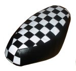 (image for) Checkers Black and White Buddy Scooter Seat Cover Handmade