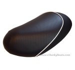 (image for) Honda Metropolitan CH50 Seat Cover Black Perforated Piping