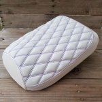 (image for) Honda Ruckus Double Diamond White Seat Cover Zoomer