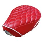 (image for) Honda Super Cub C125 Red Diamond Seat Cover Handmade SuperCub