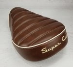 (image for) Honda Super Cub C125 Seat Cover Whiskey Brown Padded SuperCub