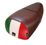 (image for) Distressed Whiskey Rear Italian Flag Genuine Stella Scooter Seat