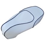 (image for) Kymco Like 50i 150I White with Black Piping Scooter Seat Cover
